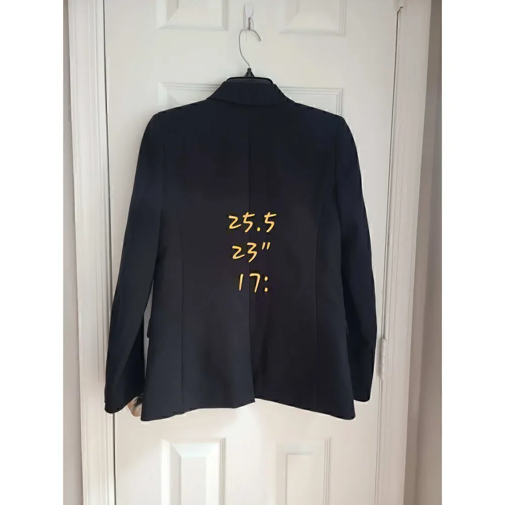 J Crew Wool Black Blazer 0